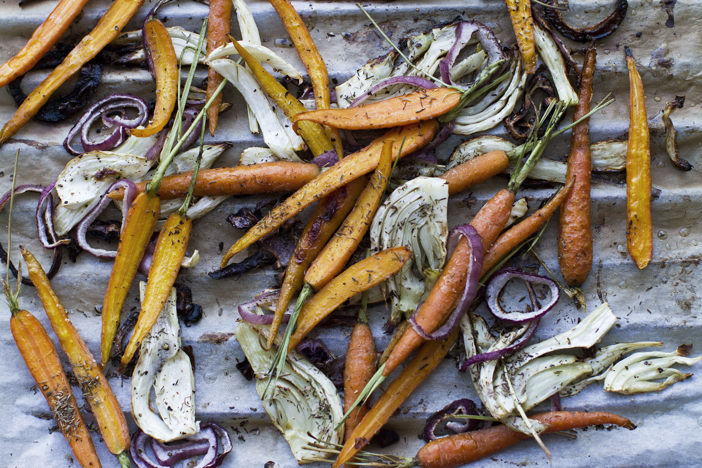 Ayurvedic vegetable salad & eggplant curry